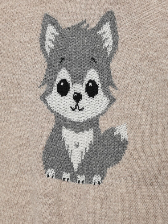 Комбинезон вязаный, принт волчонок Maglificio di Verona , арт.  | Фото 3