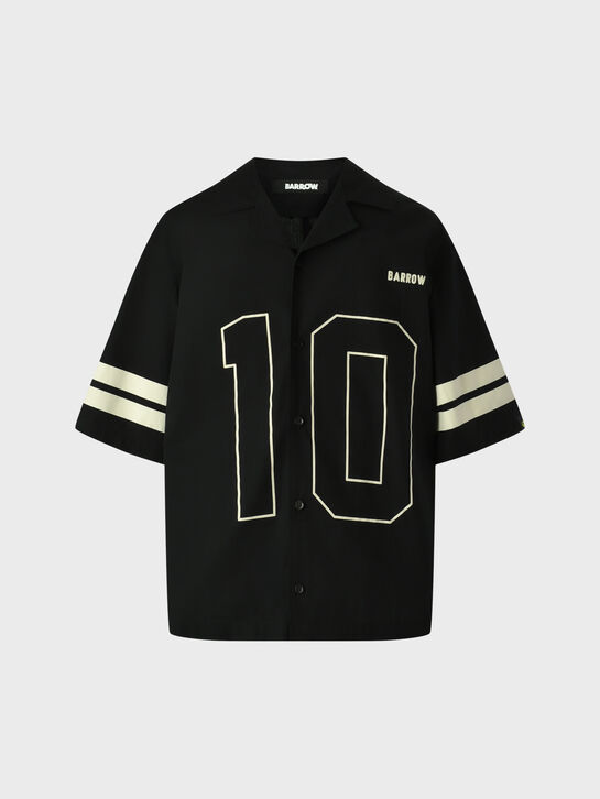 Рубашка принт &quot;10&quot;, черная Barrow , арт.  | Фото 1