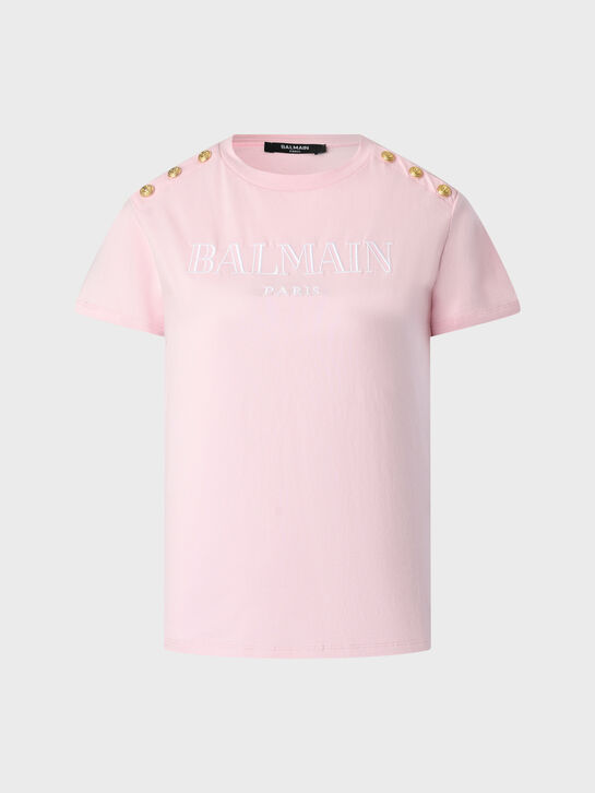 Футболка с вышитым логотипом Balmain , арт.  | Фото 1