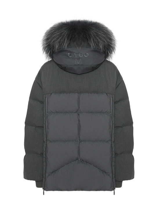 Куртка двусторонняя, серая Diego M , арт.  | Фото 7