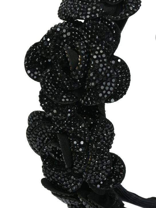 Ободок с розами в стразах, черный Monnalisa , арт.  | Фото 3