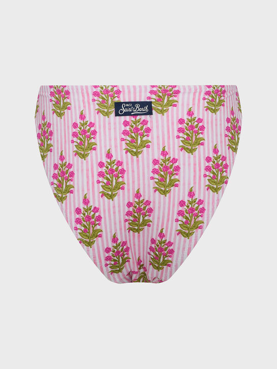Купальник в полоску с цветочным принтом Saint Barth , арт.  | Фото 5