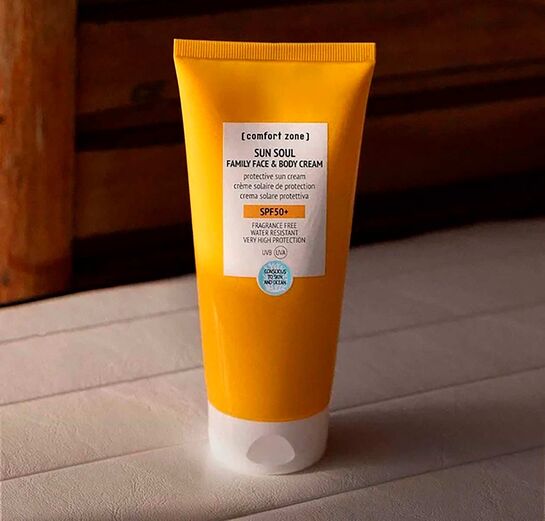 Солнцезащитный водостойкий крем SUN SOUL FAMILY FACE&BODY CREAM SPF50+ , 200 мл Comfort zone , арт.  | Фото 2