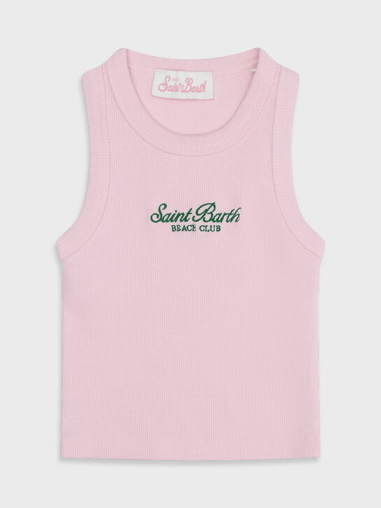 Майка с лого, розовая Saint Barth , арт.  | Фото 1