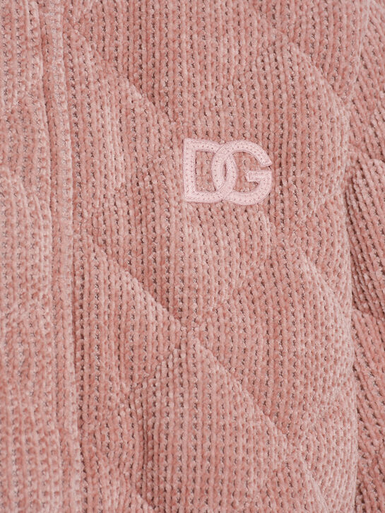 Куртка стеганая с капюшоном, розовая Dolce&Gabbana , арт.  | Фото 3