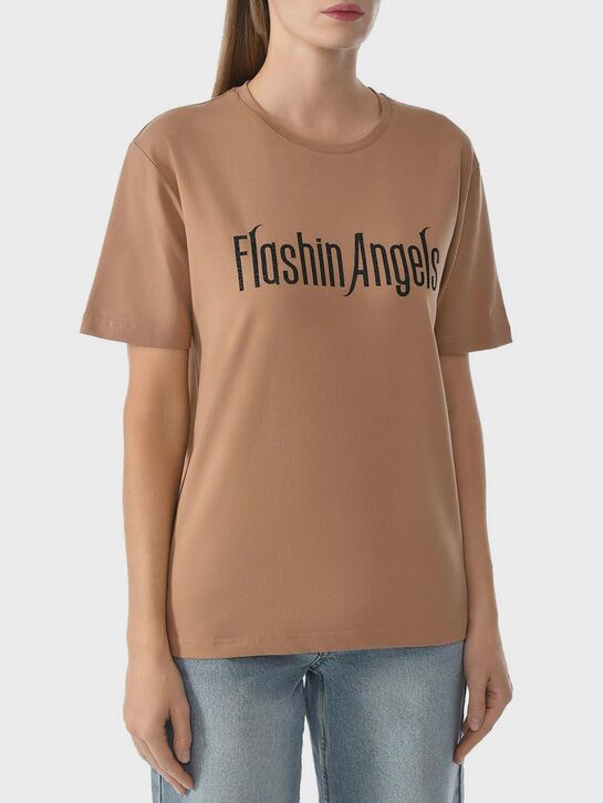 Футболка с черной надписью Flashin , арт.  | Фото 4