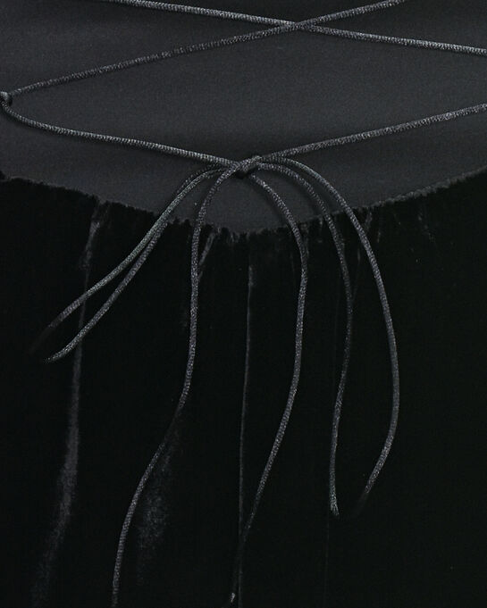 Платье-комбиная со шнуровкой, черное ALINE , арт.  | Фото 9