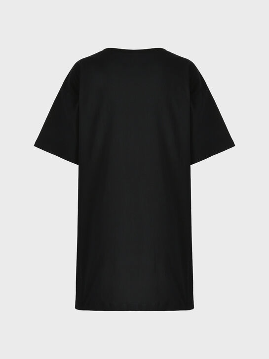 Платье-футболка с лого, черное N21 , арт.  | Фото 2