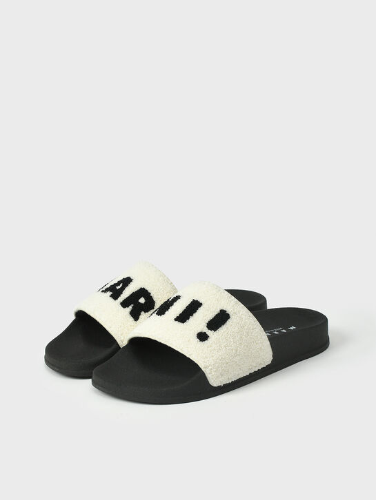 Шлепанцы махровые, черный лого MARNI , арт.  | Фото 2