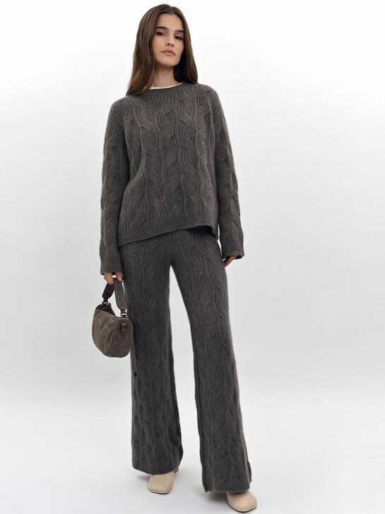 Джемпер из кашемира и шелка, укороченный Lu Ren , арт.  | Фото 2