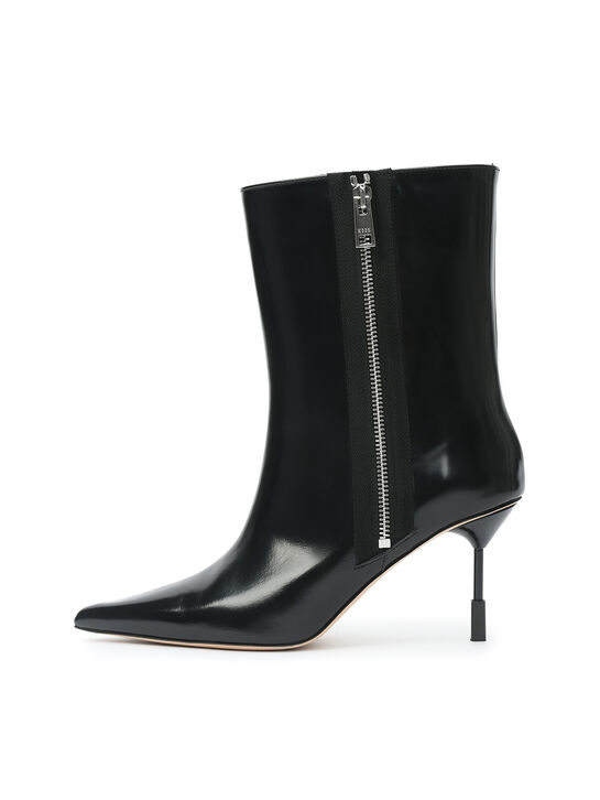 Ботильоны на шпильке с острым носом, черные MSGM , арт.  | Фото 1