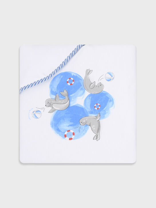 Одеяло с принтом &quot;тюлени&quot; Monnalisa , арт.  | Фото 3