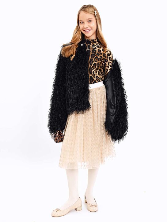 Лонгслив с леопардовым принтом Dolce&Gabbana , арт.  | Фото 2