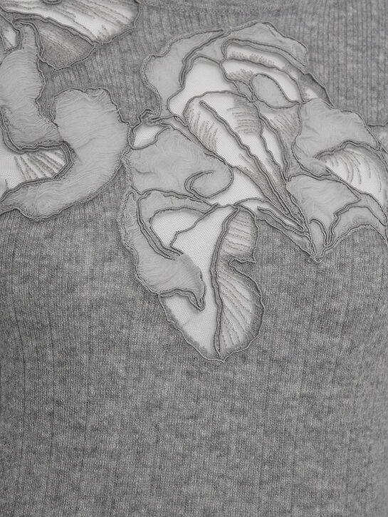 Джемпер с короткими рукавами, серый Ermanno Scervino , арт.  | Фото 3