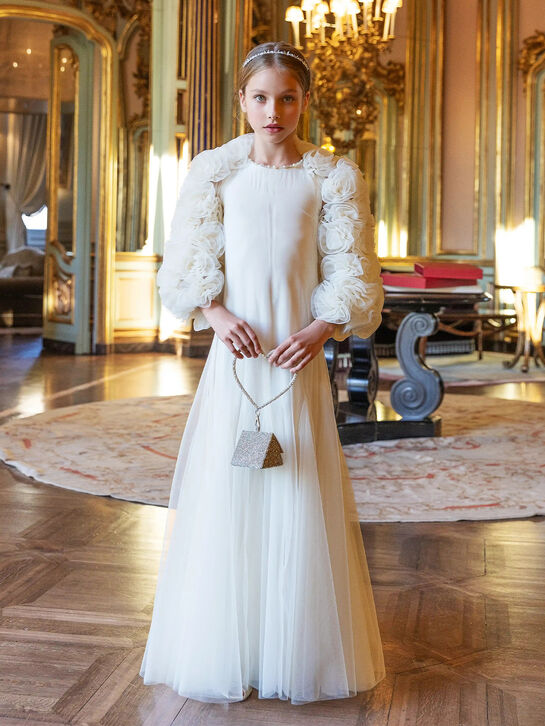 Платье с рукавами из объемных цветов Maison Ava , арт.  | Фото 2