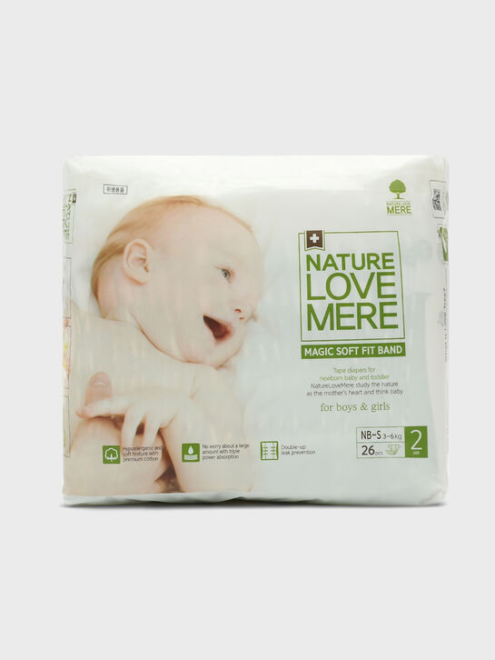 Подгузники супер мягкие MAGIC Soft S 3-6 кг, 26 шт NATURE LOVE MERE , арт.  | Фото 1