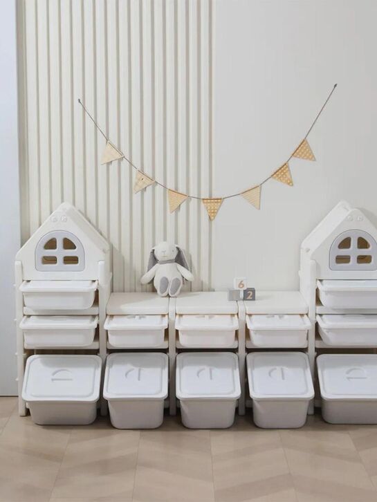 Стеллаж для игрушек Kids grey (12 ящиков) UNIX Kids , арт.  | Фото 5