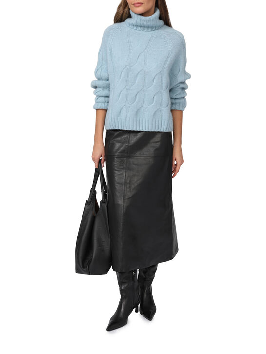 Свитер укороченный, голубой Allude , арт.  | Фото 2