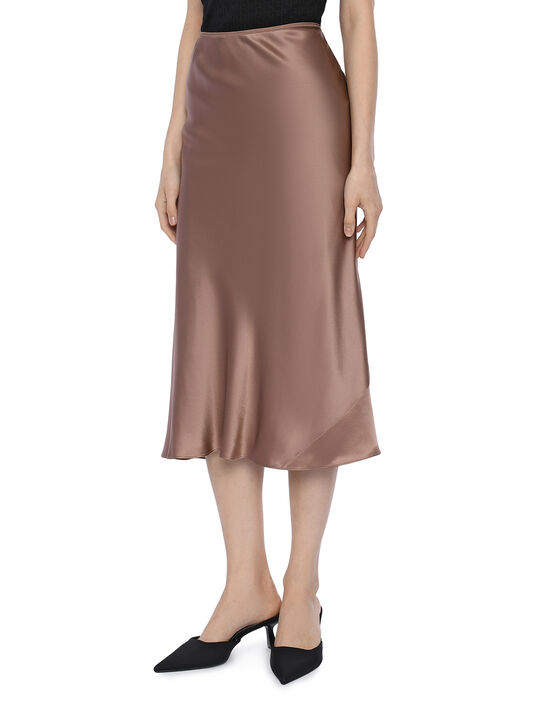 Юбка шелковая, бронзовая Dorothee Schumacher , арт.  | Фото 3