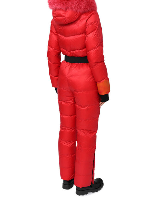 Комбинезон с меховой опушкой на капюшоне, красный Freedomday , арт.  | Фото 6