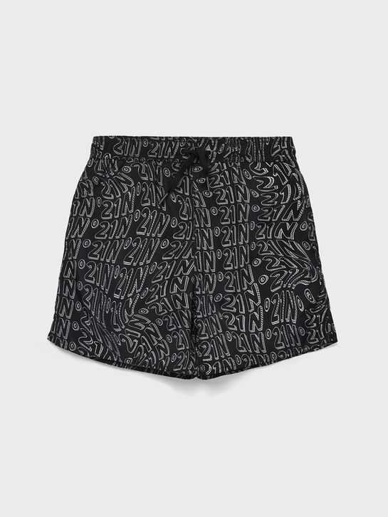 Шорты для купания с логотипом, черные N21 , арт.  | Фото 1