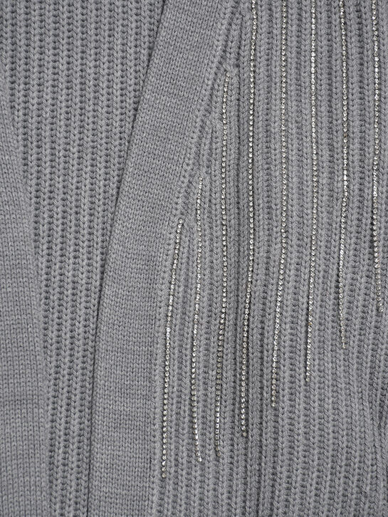 Кардиган с поясом, серый Patrizia Pepe , арт.  | Фото 3