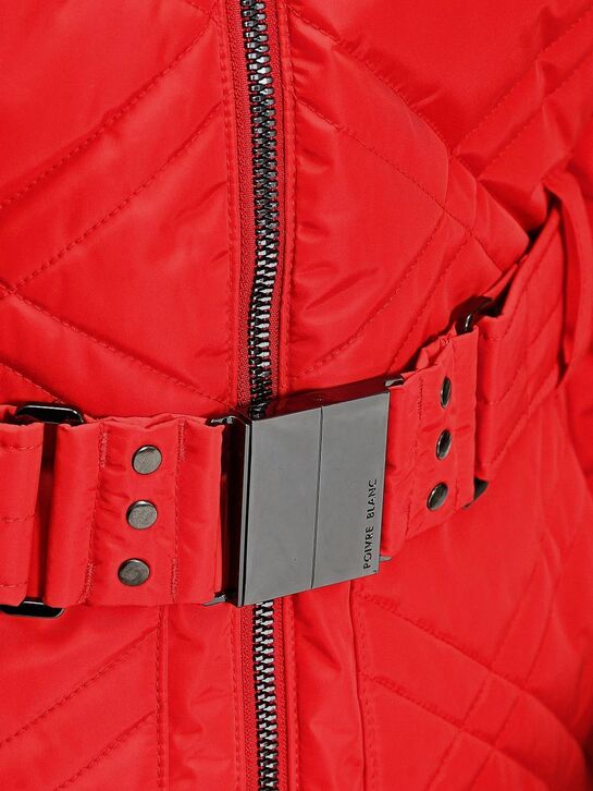 Стеганая куртка с меховой отделкой, красная Poivre Blanc , арт.  | Фото 3