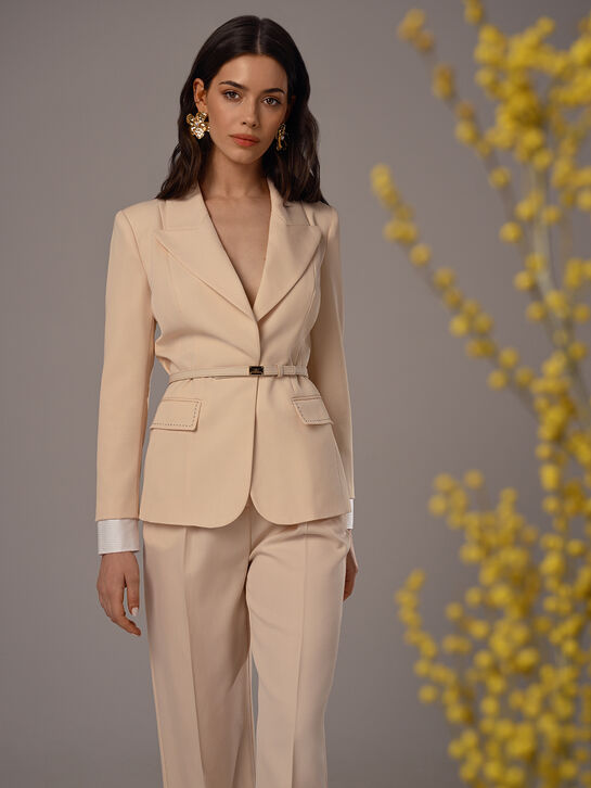 Жакет приталенный с поясом Elisabetta Franchi , арт.  | Фото 2