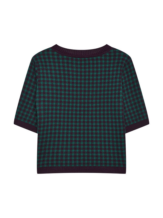 Жаккардовый джемпер с коротким рукавом KengLabel , арт.  | Фото 6