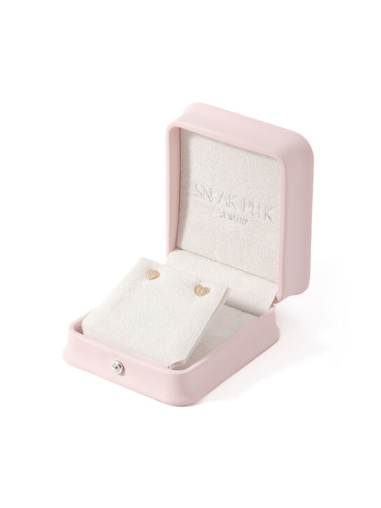 Серьги Сердечки, золото 585 Sneak Peek , арт.  | Фото 5