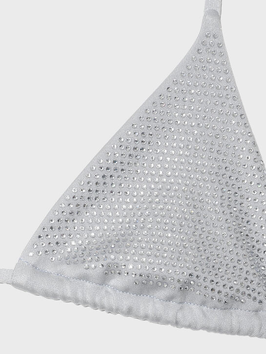 Купальник со стразами, серебристый Saint Barth , арт.  | Фото 6