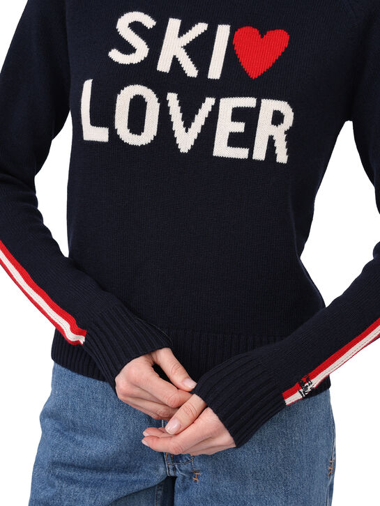 Джемпер с декором SKI LOVER, интарсия Saint Barth , арт.  | Фото 5
