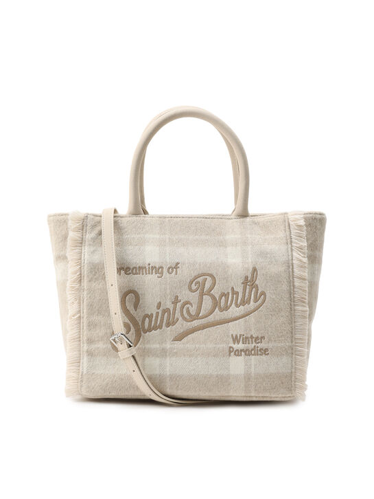 Сумка в клетку тартан с лого  Saint Barth , арт.  | Фото 3