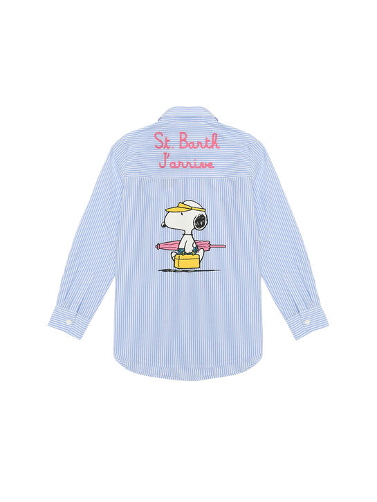 Рубашка в полоску с принтом &quot;Снуппи&quot; Saint Barth , арт.  | Фото 2
