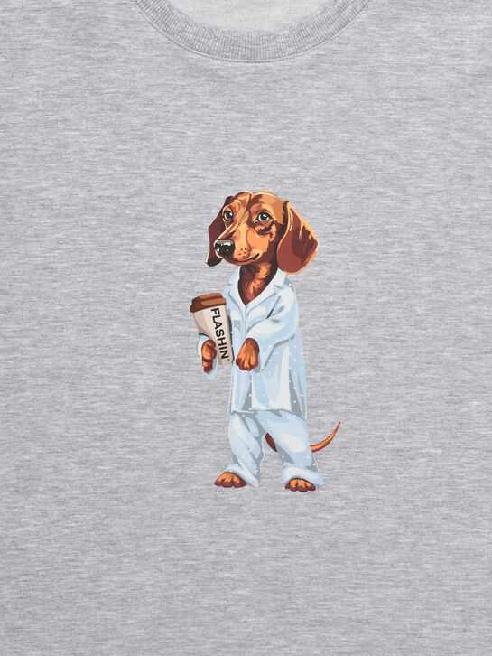 Футболка с принтом Таксы Flashin , арт.  | Фото 8