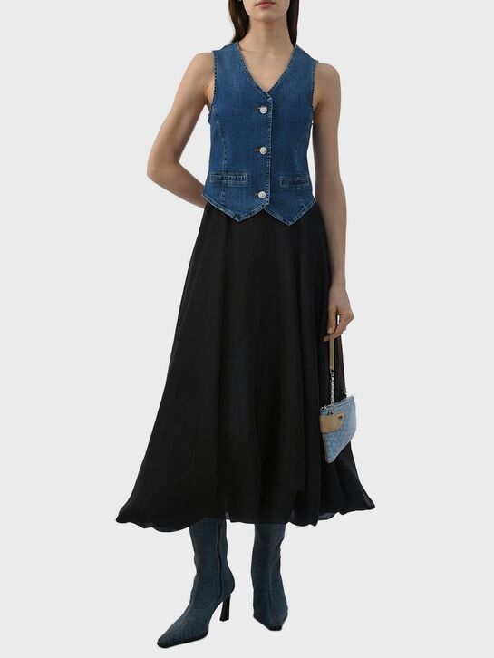 Джинсовый жилет, синий ALINE , арт.  | Фото 4