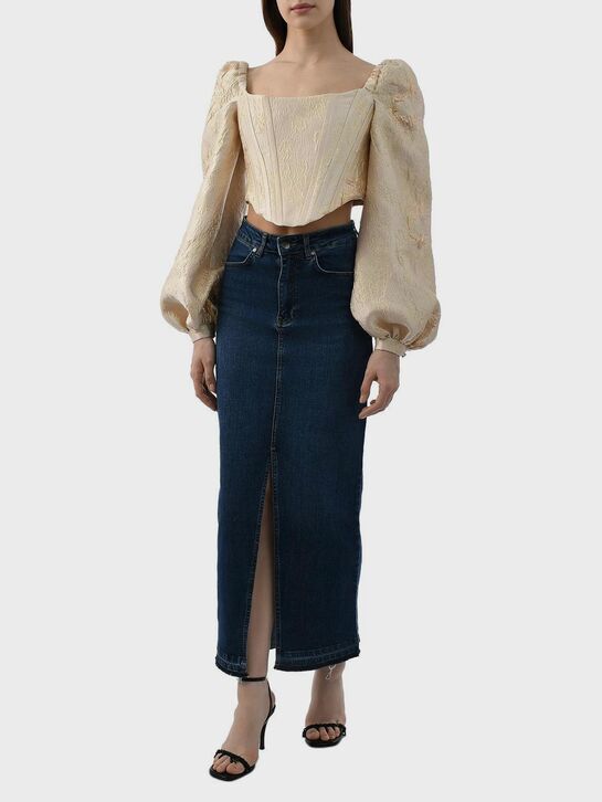 Джинсовая юбка макси ALINE , арт.  | Фото 3