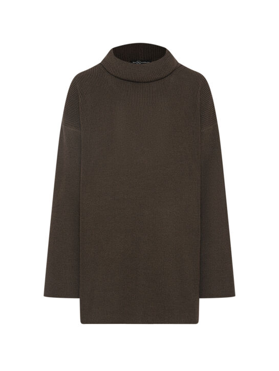 Свитер с широким воротником, коричневый Dan Maralex , арт.  | Фото 1
