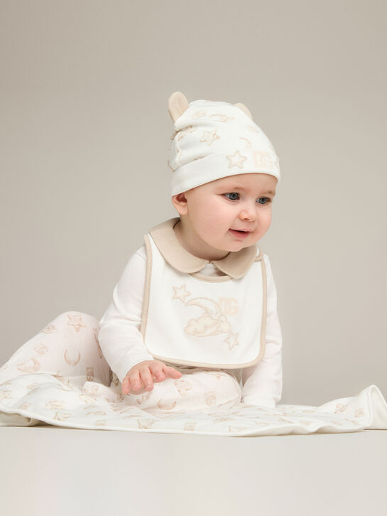 Подарочный набор комбинезон + шапка + слюнявчик, белый Dolce&Gabbana , арт.  | Фото 2