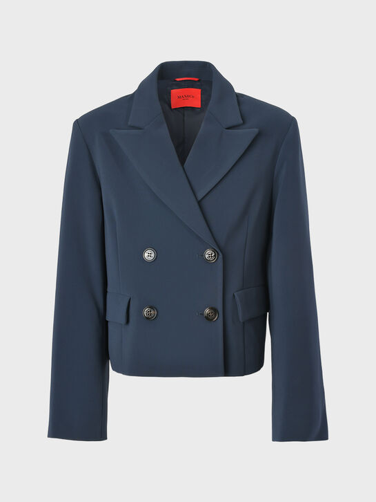 Укороченный двубортный пиджак, темно-синий Max&Co , арт.  | Фото 1