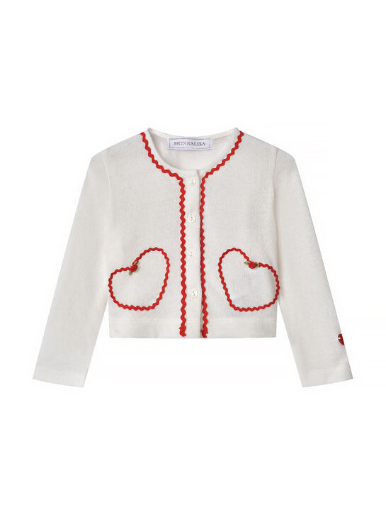 Кардиган с красной тесьмой Monnalisa , арт.  | Фото 1