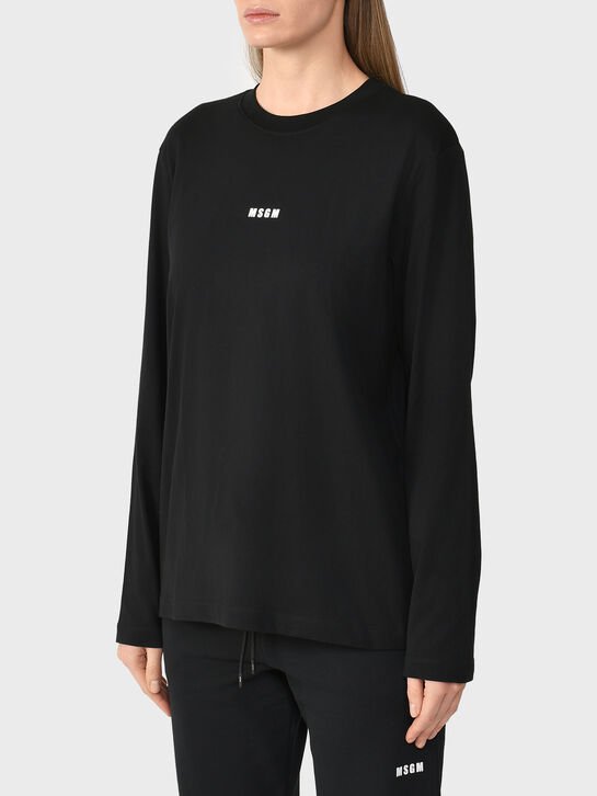 Лонгслив с лого, черный MSGM , арт.  | Фото 6
