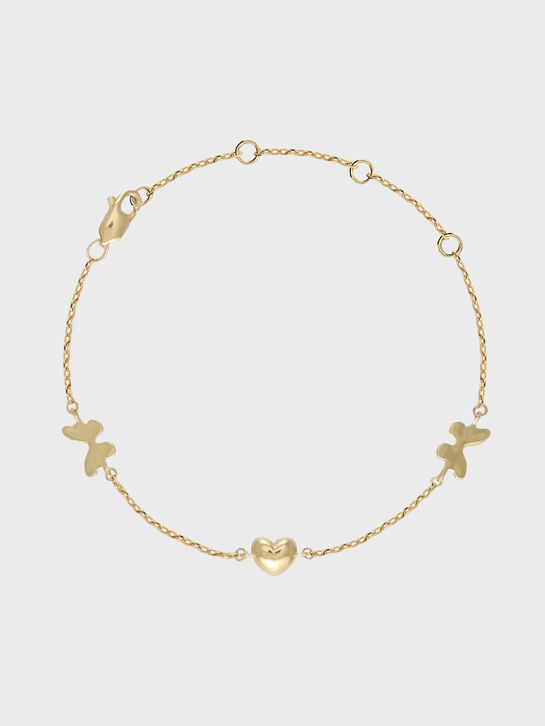 Браслет &quot;Бабочка и сердца&quot;, золото 585 Sneak Peek , арт.  | Фото 1