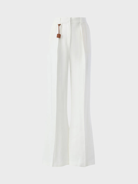 Брюки-палаццо, белые Elisabetta Franchi , арт.  | Фото 1