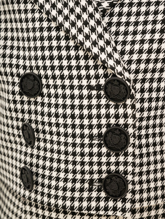 Пиджак твидовый в гусиную лапку Dan Maralex , арт.  | Фото 4