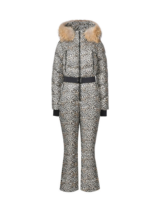 Комбинезон с меховой опушкой на капюшоне, леопардовый Freedomday , арт.  | Фото 1