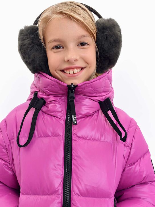 Наушники меховые в форме сердца Yves Salomon , арт.  | Фото 2