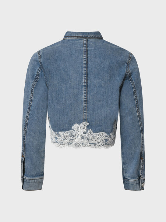 Джинсовая куртка с кружевной вышивкой Ermanno Scervino , арт.  | Фото 2