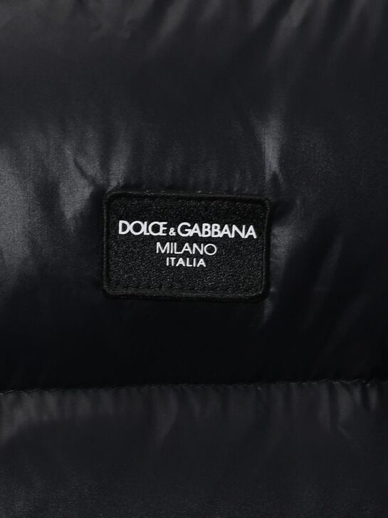 Куртка-пуховик с капюшоном, черная Dolce&Gabbana , арт.  | Фото 3