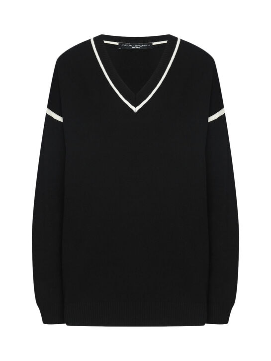 Свитер CRYSTAL, черный Pietro Brunelli , арт.  | Фото 1
